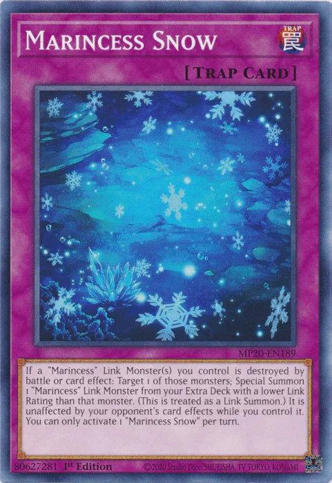 1st Edition, 2020 Tin of Lost Memories, Common, Normal Trap, Trap Marincess Snow [MP20-EN189] Common - Trading Card World