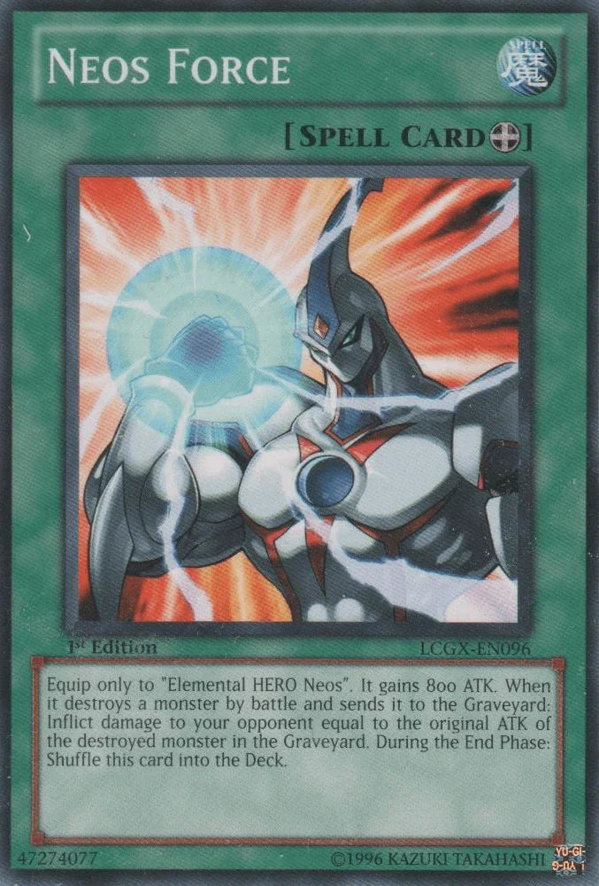 1st Edition, Common, Equip Spell, Legendary Collection 2, Spell, Unlimited Neos Force [LCGX-EN096] Common - Trading Card World
