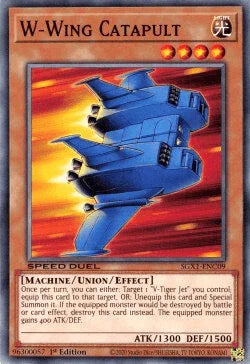 1st Edition, Common, Light, Machine, Speed Duel GX: Duel Academy Box, Union/Effect Monster W-Wing Catapult [SGX1-ENC09] Common - Trading Card World