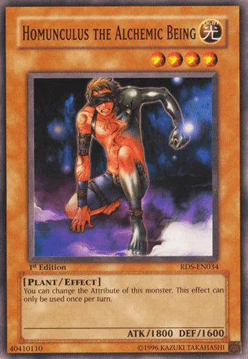1st Edition, Common, Effect Monster, Light, Plant, Rise of Destiny, Unlimited Homunculus the Alchemic Being [RDS-EN034] Common - Trading Card World