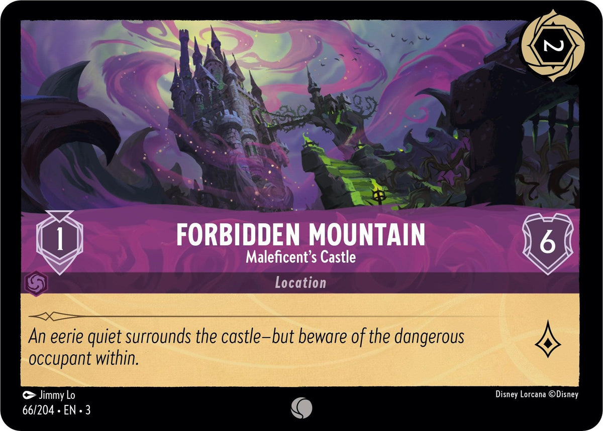  Forbidden Mountain - Maleficent's Castle (66/204) [Into the Inklands] - Trading Card World