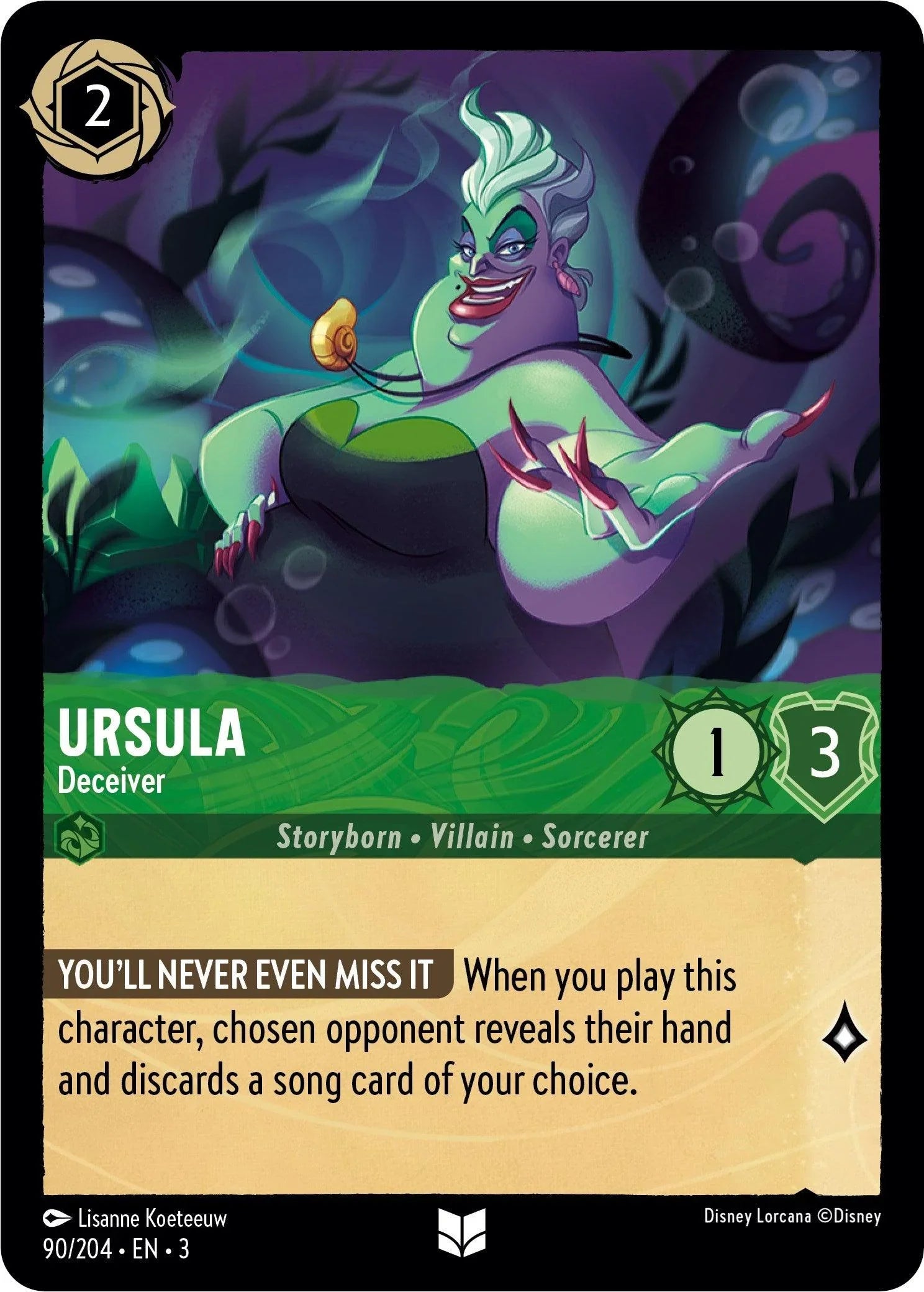  Ursula - Deceiver (90/204) [Into the Inklands] - Trading Card World