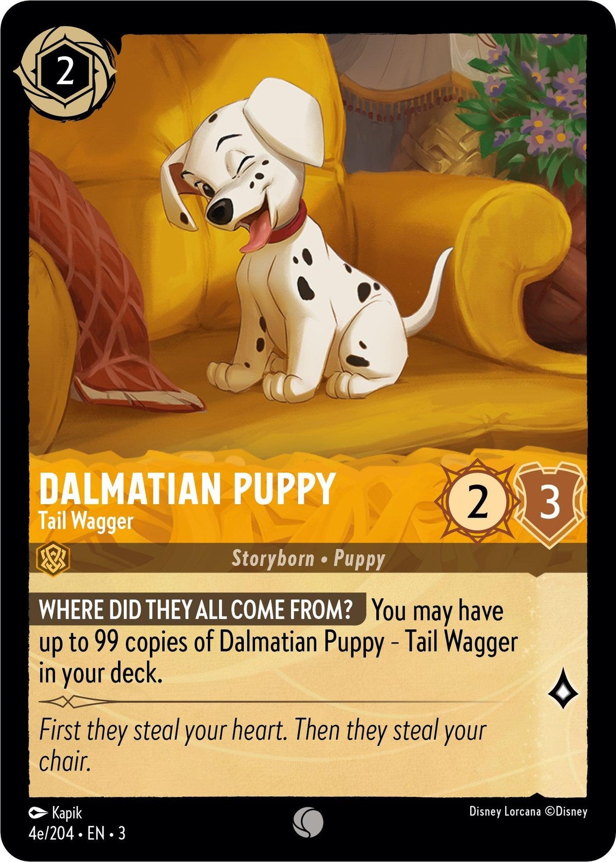  Dalmatian Puppy - Tail Wagger (4e) (4e/204) [Into the Inklands] - Trading Card World