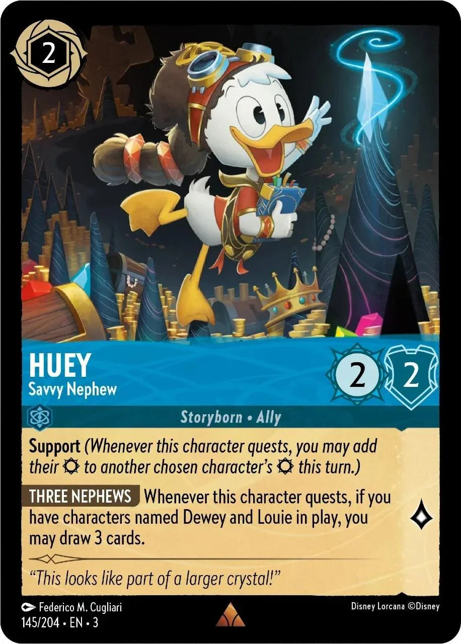  Huey - Savvy Nephew (145/204) [Into the Inklands] - Trading Card World