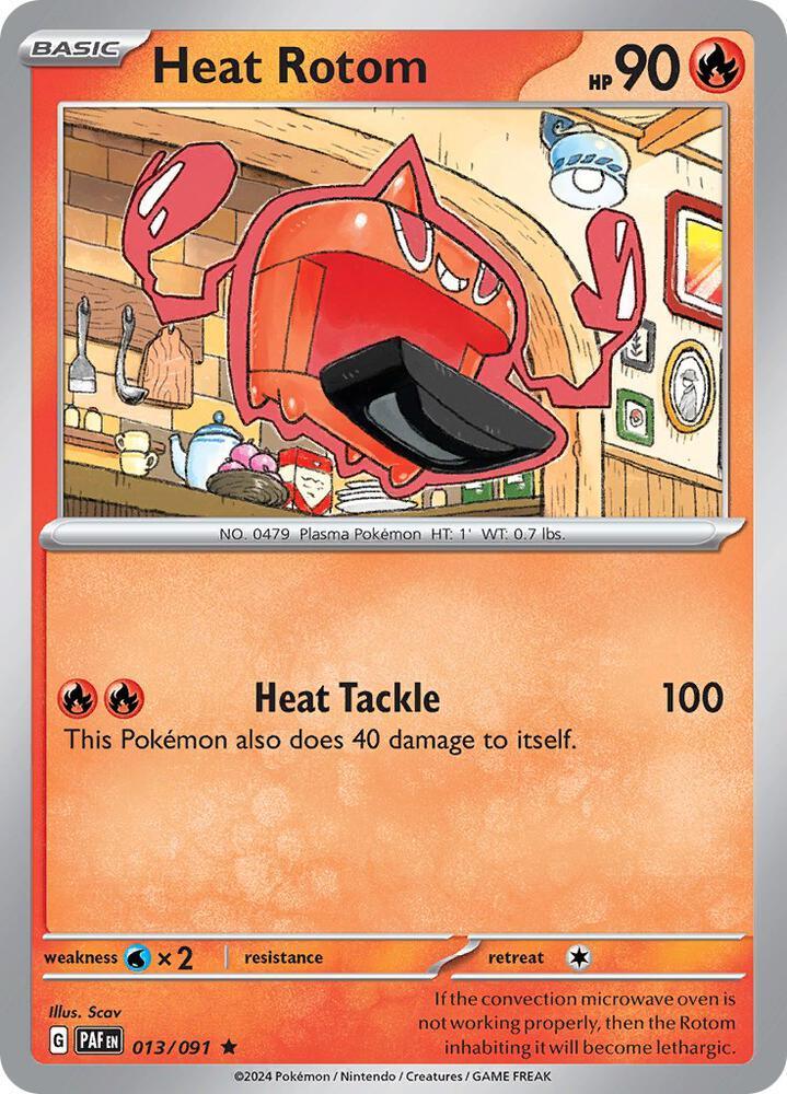 Scarlet & Violet: Paldean Fates Heat Rotom (013/091) [Scarlet & Violet: Paldean Fates] - Trading Card World
