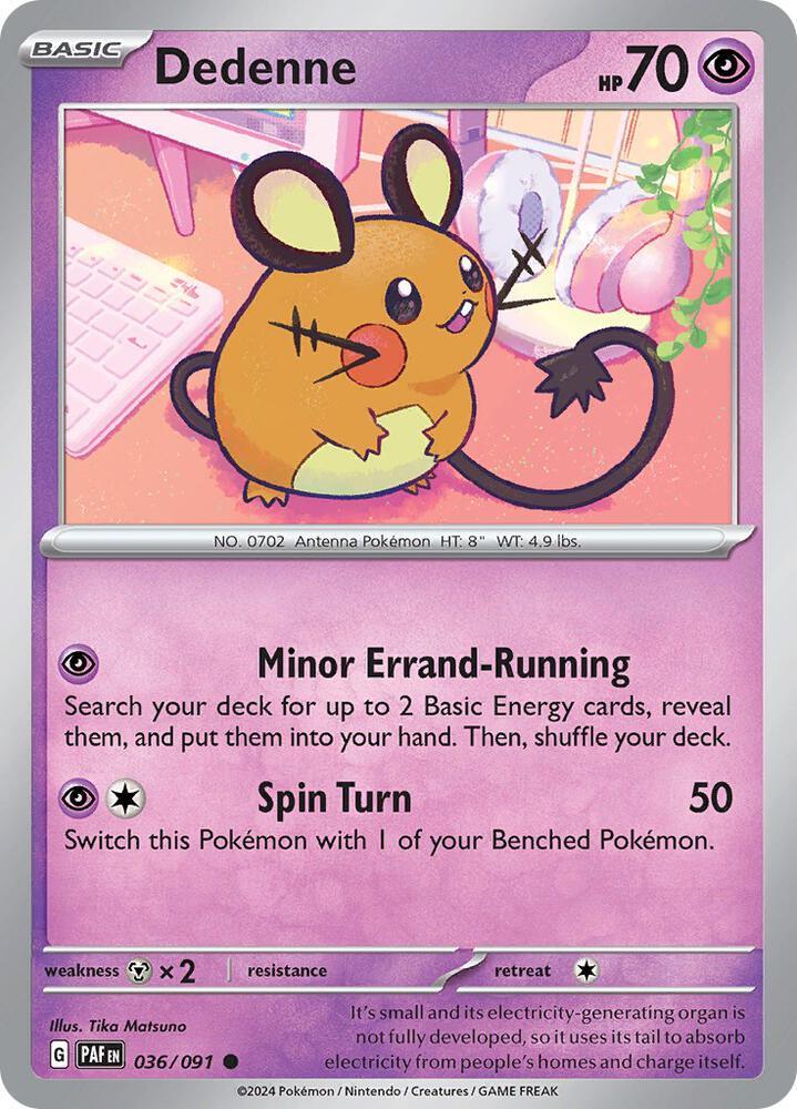 Scarlet & Violet: Paldean Fates Dedenne (036/091) [Scarlet & Violet: Paldean Fates] - Trading Card World