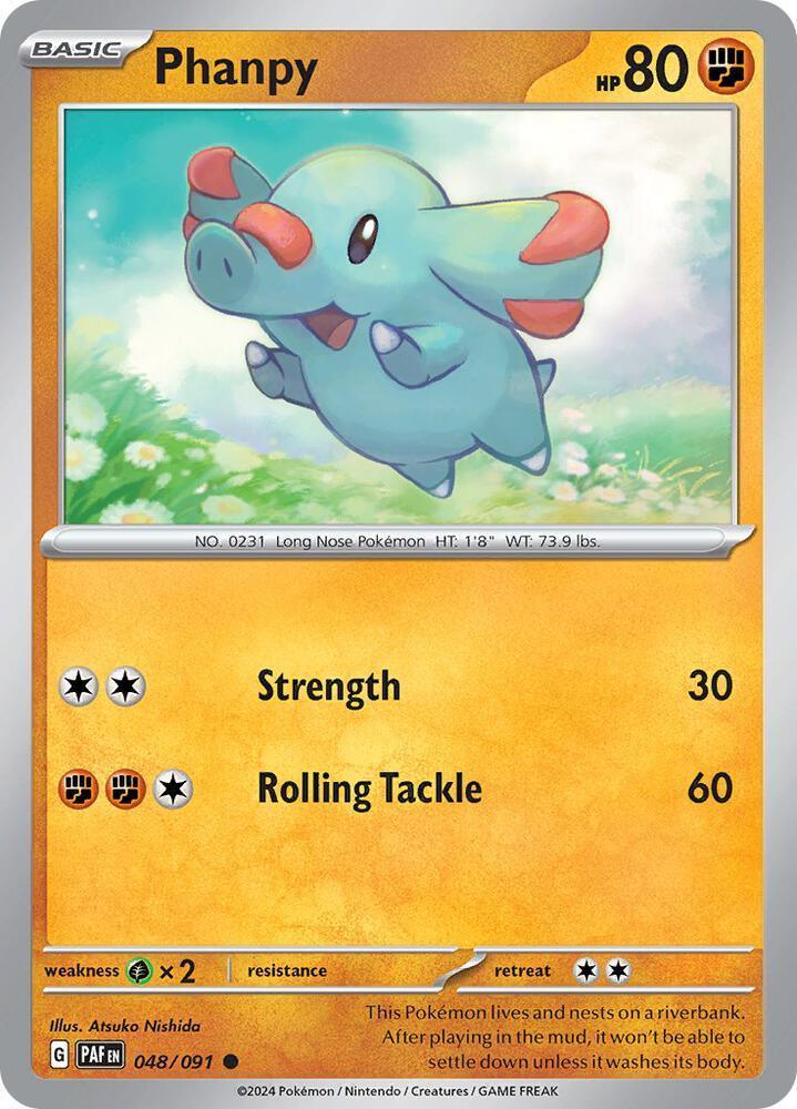 Scarlet & Violet: Paldean Fates Phanpy (048/091) [Scarlet & Violet: Paldean Fates] - Trading Card World