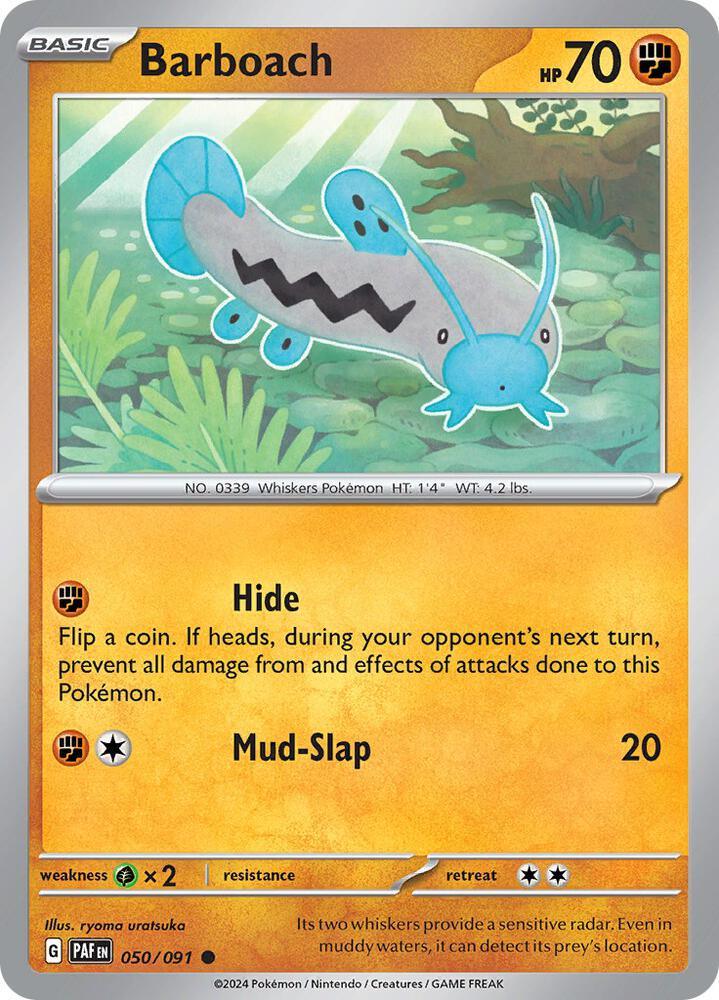 Scarlet & Violet: Paldean Fates Barboach (050/091) [Scarlet & Violet: Paldean Fates] - Trading Card World