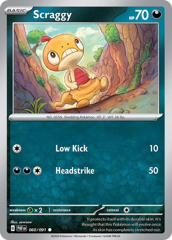 Scarlet & Violet: Paldean Fates Scraggy (060/091) [Scarlet & Violet: Paldean Fates] - Trading Card World