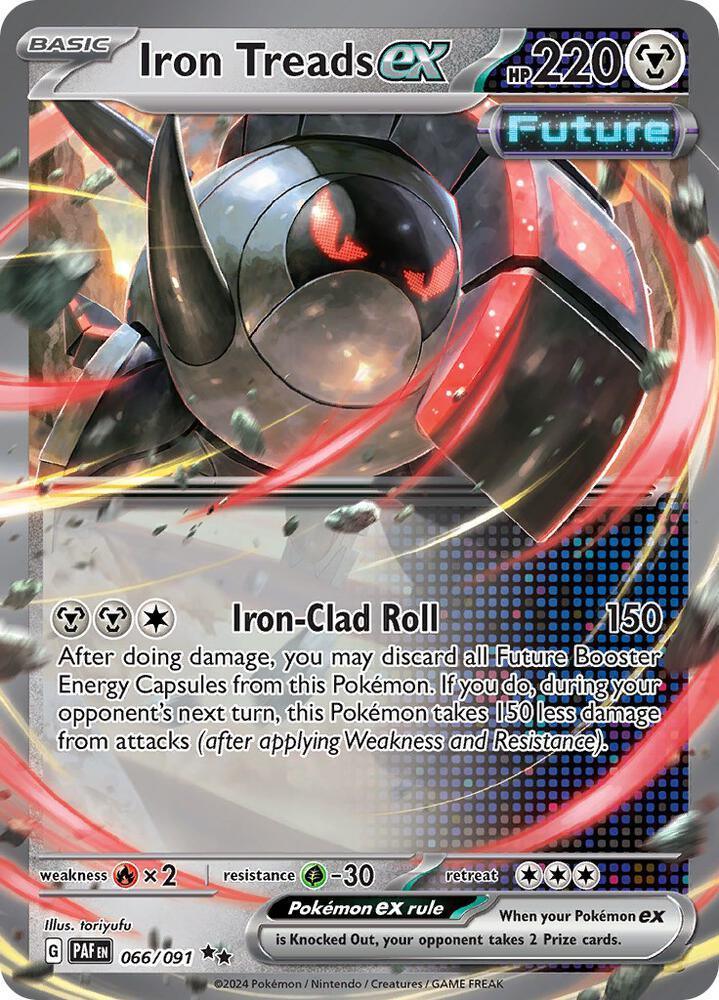 Scarlet & Violet: Paldean Fates Iron Treads ex (066/091) [Scarlet & Violet: Paldean Fates] - Trading Card World