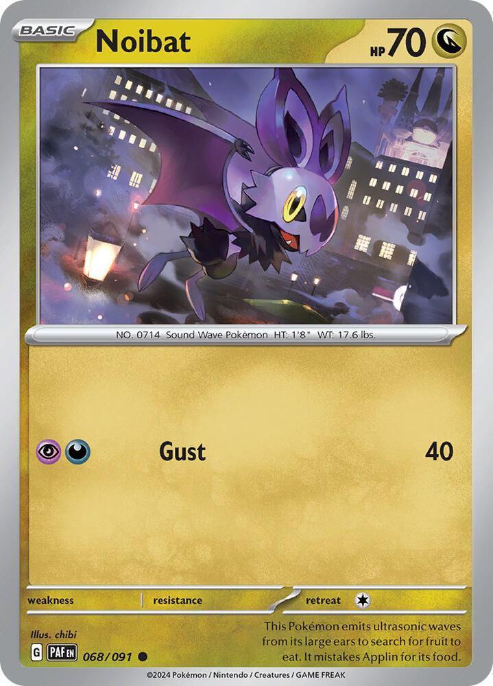 Scarlet & Violet: Paldean Fates Noibat (068/091) [Scarlet & Violet: Paldean Fates] - Trading Card World