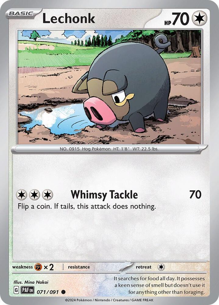 Scarlet & Violet: Paldean Fates Lechonk (071/091) [Scarlet & Violet: Paldean Fates] - Trading Card World