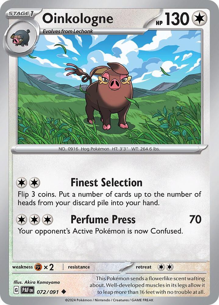 Scarlet & Violet: Paldean Fates Oinkologne (072/091) [Scarlet & Violet: Paldean Fates] - Trading Card World
