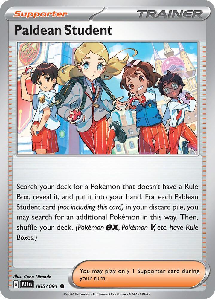 Scarlet & Violet: Paldean Fates Paldean Student (085/091) [Scarlet & Violet: Paldean Fates] - Trading Card World