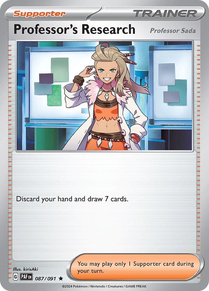 Scarlet & Violet: Paldean Fates Professor's Research (087/091) [Scarlet & Violet: Paldean Fates] - Trading Card World