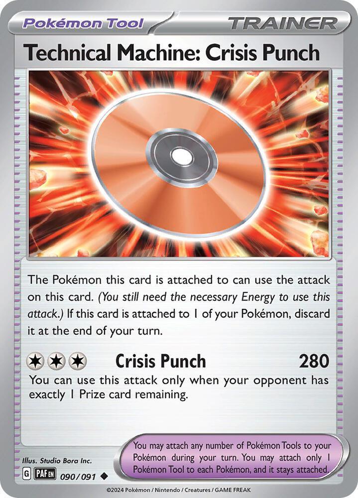 Scarlet & Violet: Paldean Fates Technical Machine: Crisis Punch (090/091) [Scarlet & Violet: Paldean Fates] - Trading Card World