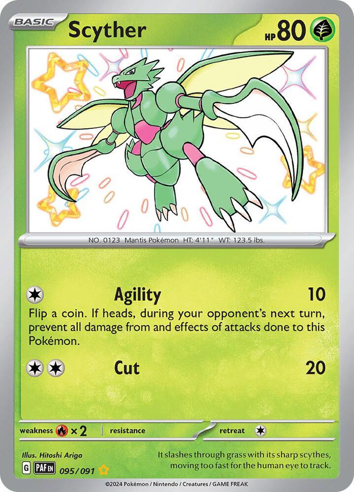 Scarlet & Violet: Paldean Fates Scyther (095/091) [Scarlet & Violet: Paldean Fates] - Trading Card World