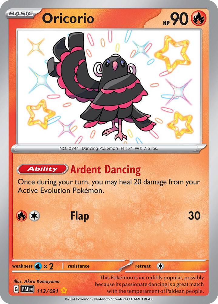 Scarlet & Violet: Paldean Fates Oricorio (113/091) [Scarlet & Violet: Paldean Fates] - Trading Card World