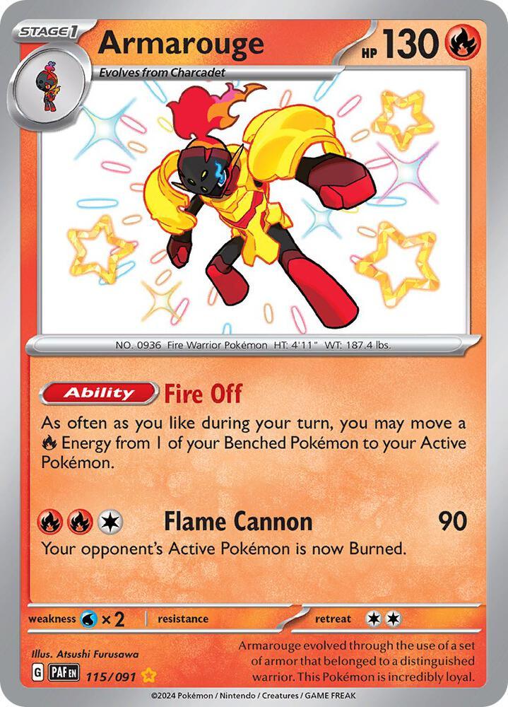 Scarlet & Violet: Paldean Fates Armarouge (115/091) [Scarlet & Violet: Paldean Fates] - Trading Card World