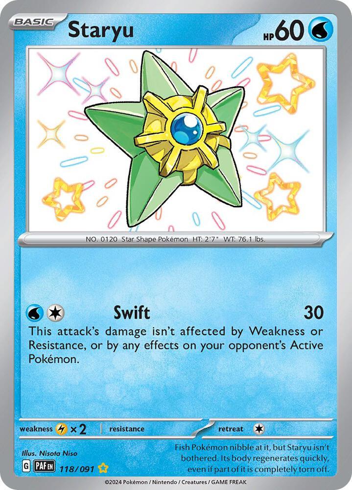 Scarlet & Violet: Paldean Fates Staryu (118/091) [Scarlet & Violet: Paldean Fates] - Trading Card World