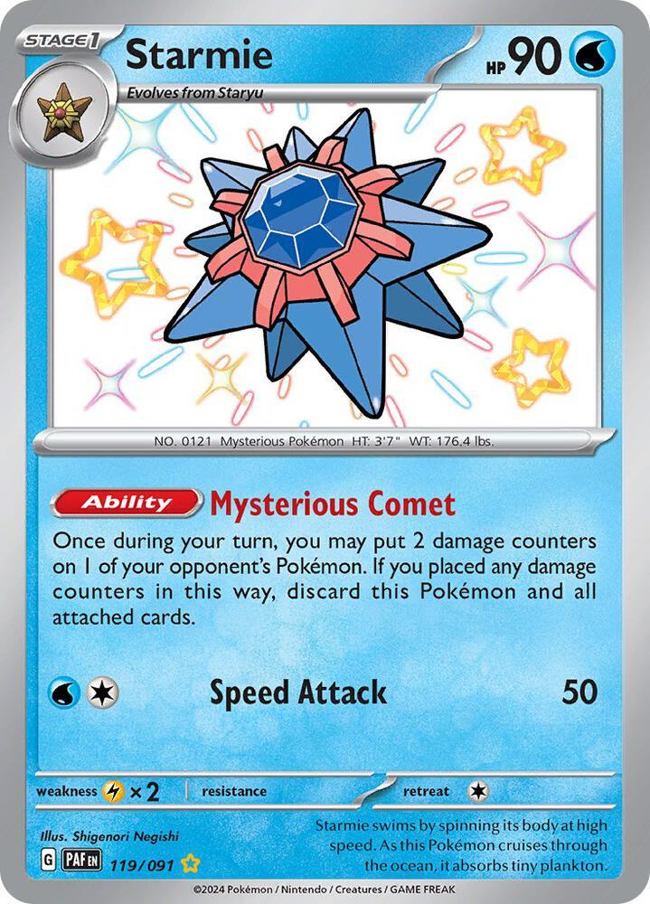 Scarlet & Violet: Paldean Fates Starmie (119/091) [Scarlet & Violet: Paldean Fates] - Trading Card World