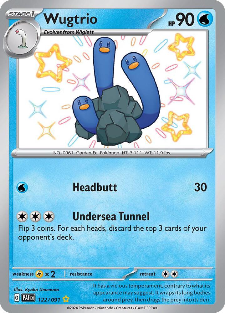 Scarlet & Violet: Paldean Fates Wugtrio (122/091) [Scarlet & Violet: Paldean Fates] - Trading Card World