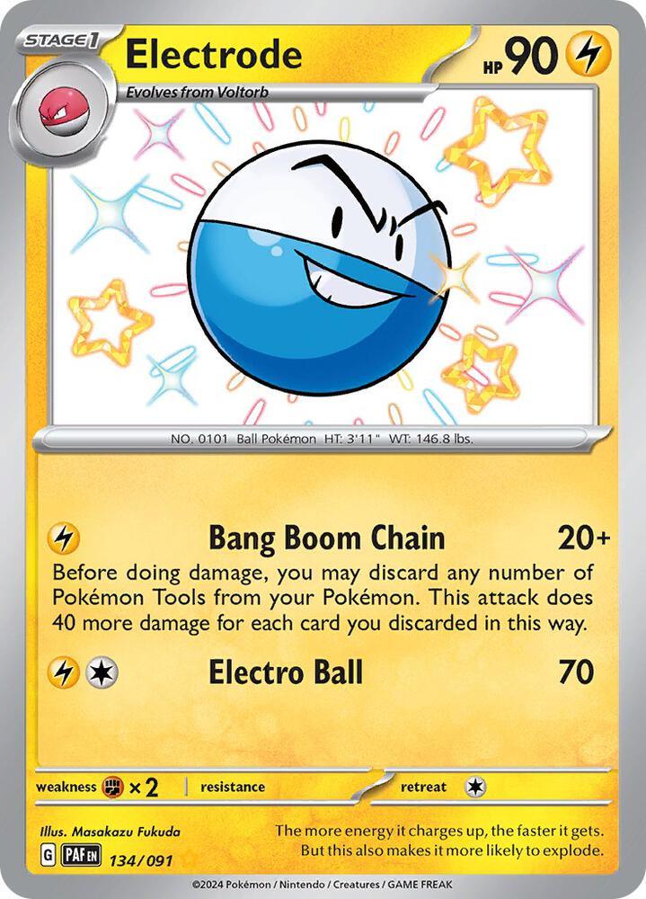 Scarlet & Violet: Paldean Fates Electrode (134/091) [Scarlet & Violet: Paldean Fates] - Trading Card World