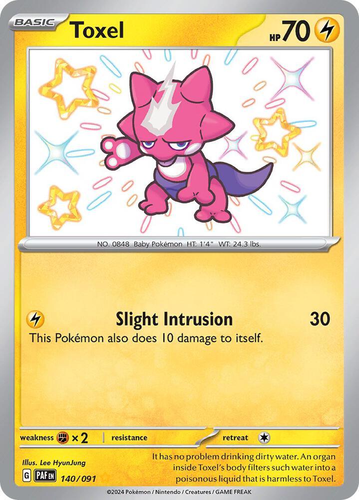 Scarlet & Violet: Paldean Fates Toxel (140/091) [Scarlet & Violet: Paldean Fates] - Trading Card World