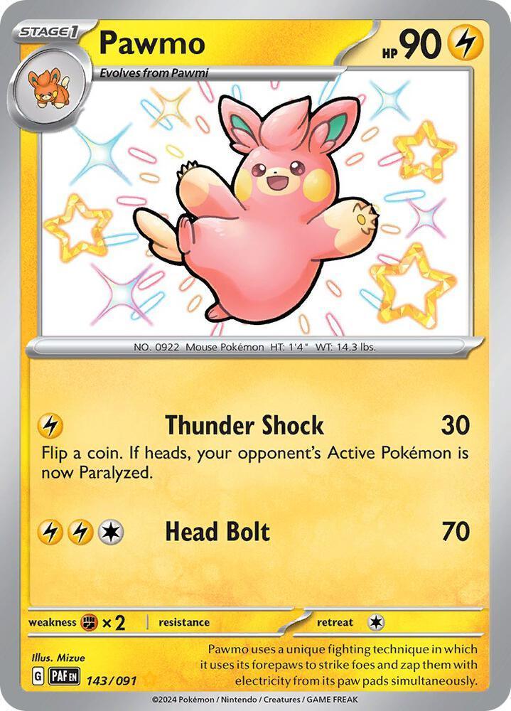 Scarlet & Violet: Paldean Fates Pawmo (143/091) [Scarlet & Violet: Paldean Fates] - Trading Card World