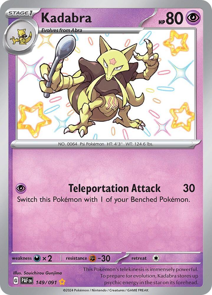 Scarlet & Violet: Paldean Fates Kadabra (149/091) [Scarlet & Violet: Paldean Fates] - Trading Card World