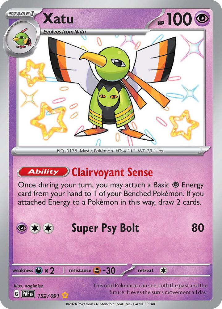 Scarlet & Violet: Paldean Fates Xatu (152/091) [Scarlet & Violet: Paldean Fates] - Trading Card World