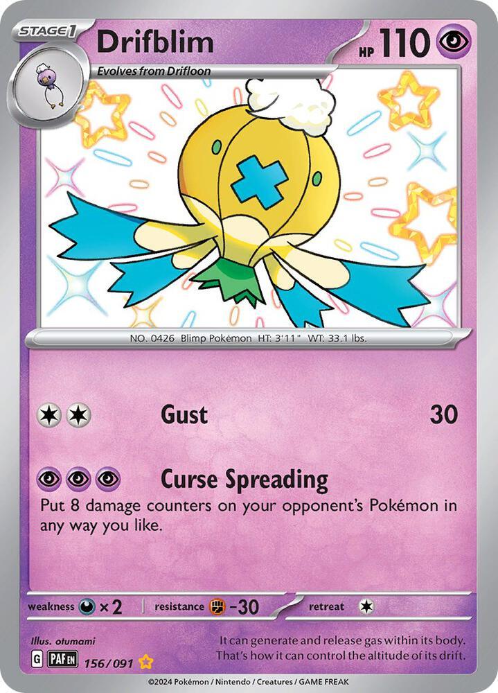 Scarlet & Violet: Paldean Fates Drifblim (156/091) [Scarlet & Violet: Paldean Fates] - Trading Card World