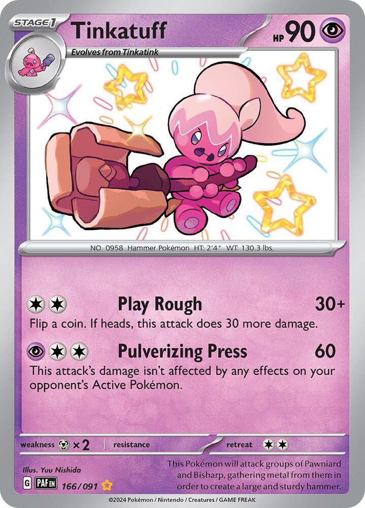 Scarlet & Violet: Paldean Fates Tinkatuff (166/091) [Scarlet & Violet: Paldean Fates] - Trading Card World