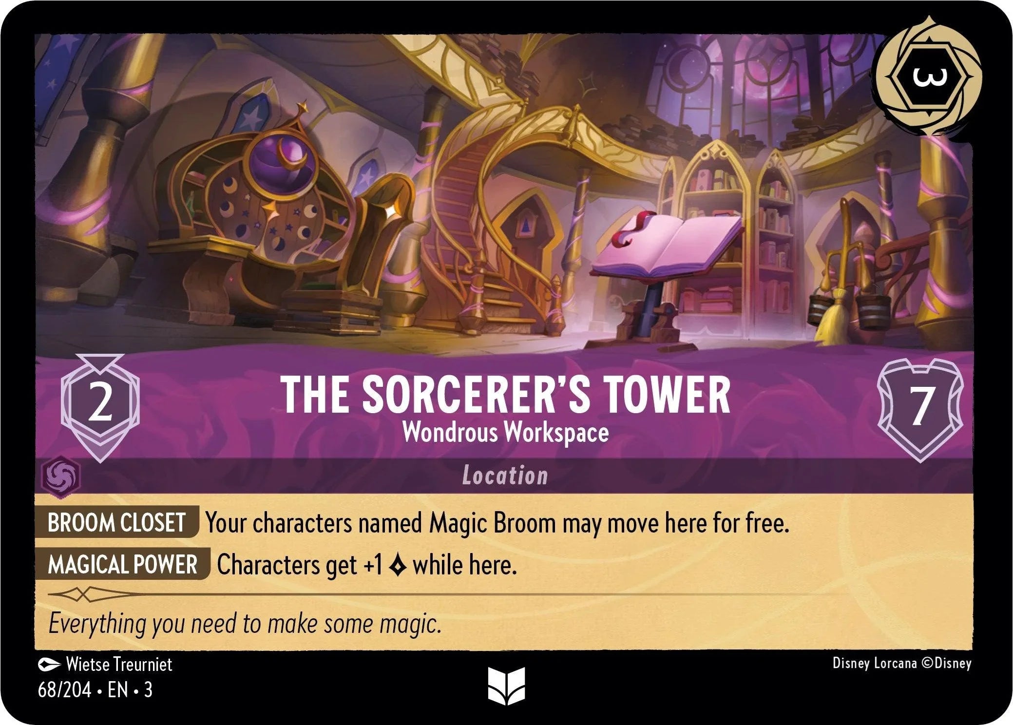  The Sorcerer's Tower - Wondrous Workspace (68/204) [Into the Inklands] - Trading Card World