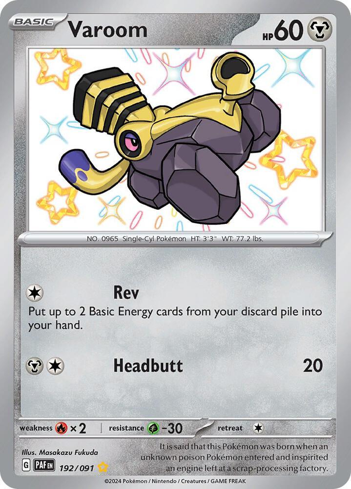 Scarlet & Violet: Paldean Fates Varoom (192/091) [Scarlet & Violet: Paldean Fates] - Trading Card World
