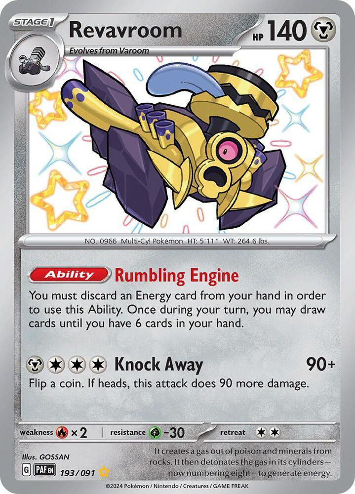 Scarlet & Violet: Paldean Fates Revavroom (193/091) [Scarlet & Violet: Paldean Fates] - Trading Card World