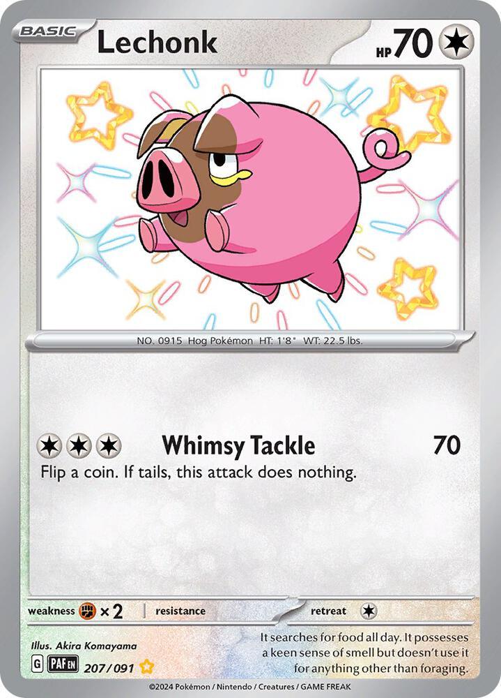 207, Scarlet & Violet: Paldean Fates Lechonk (207/091) [Scarlet & Violet: Paldean Fates] - Trading Card World