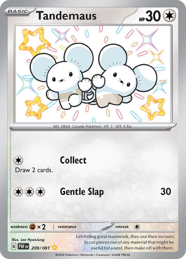 208, Scarlet & Violet: Paldean Fates Tandemaus (208/091) [Scarlet & Violet: Paldean Fates] - Trading Card World