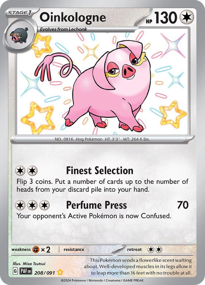 Scarlet & Violet: Paldean Fates Oinkologne (208/091) [Scarlet & Violet: Paldean Fates] - Trading Card World