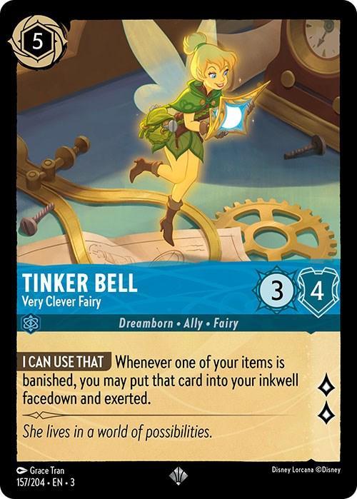  Tinker Bell - Very Clever Fairy (157/204) [Into the Inklands] - Trading Card World