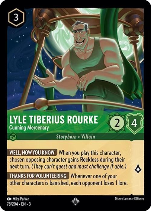  Lyle Tiberius Rourke - Cunning Mercenary (78/204) [Into the Inklands] - Trading Card World