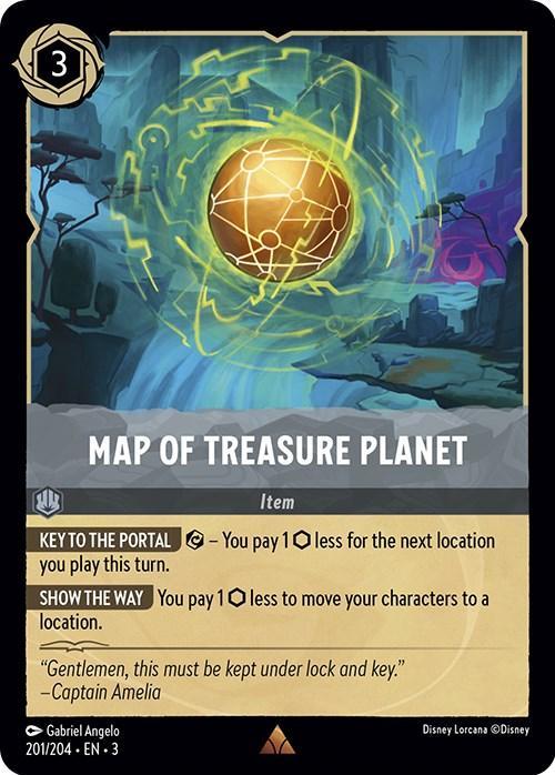  Map of Treasure Planet (201/204) [Into the Inklands] - Trading Card World