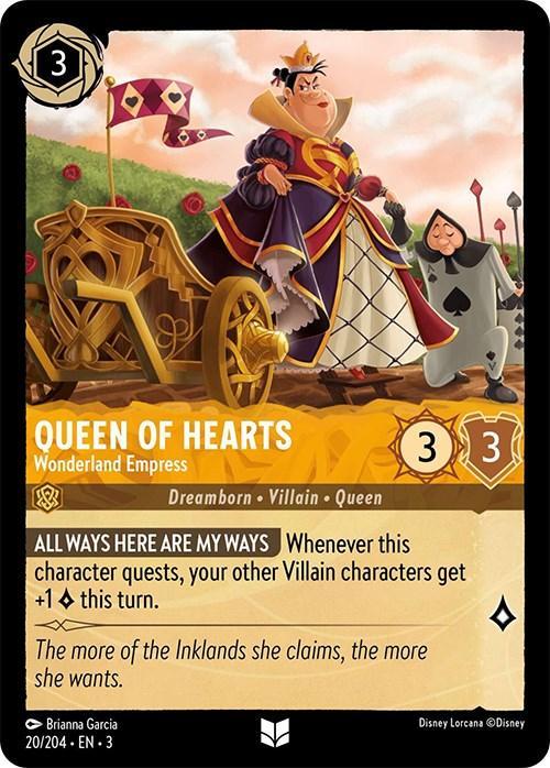  Queen of Hearts - Wonderland Empress (20/204) [Into the Inklands] - Trading Card World