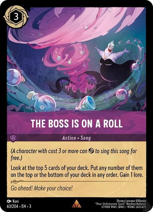  The Boss is on a Roll (63/204) [Into the Inklands] - Trading Card World