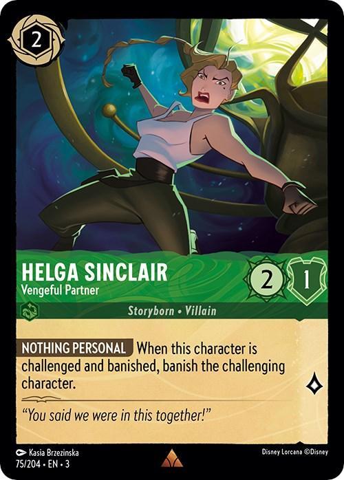  Helga Sinclair - Vengeful Partner (75/204) [Into the Inklands] - Trading Card World