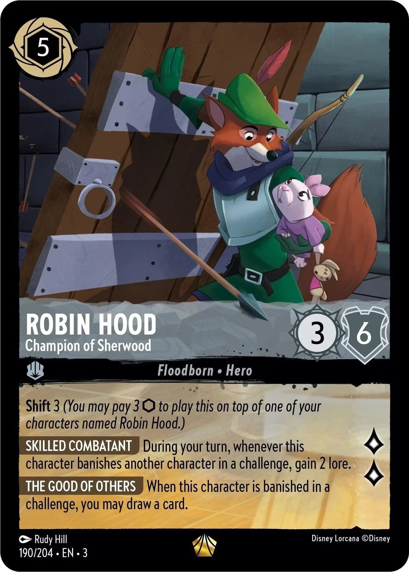  Robin Hood - Champion of Sherwood (190/204) [Into the Inklands] - Trading Card World