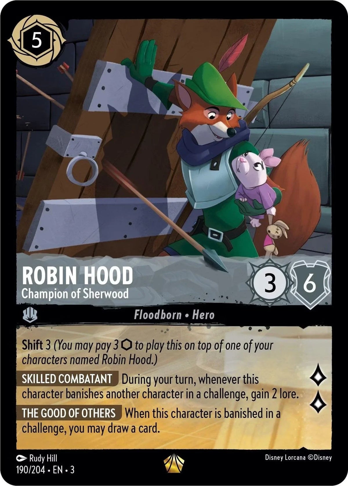  Robin Hood - Champion of Sherwood (190/204) [Into the Inklands] - Trading Card World