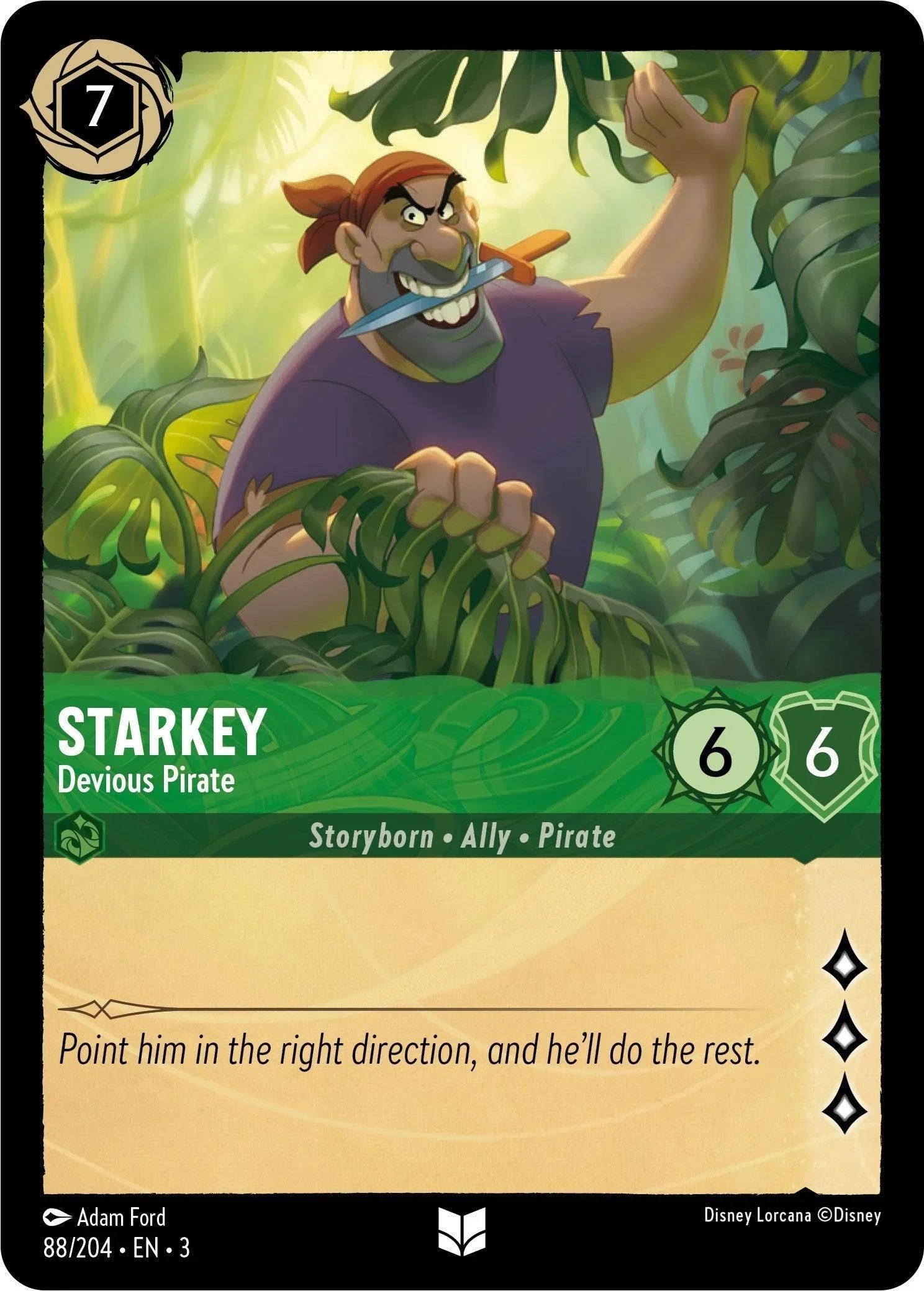  Starkey - Devious Pirate (88/204) [Into the Inklands] - Trading Card World