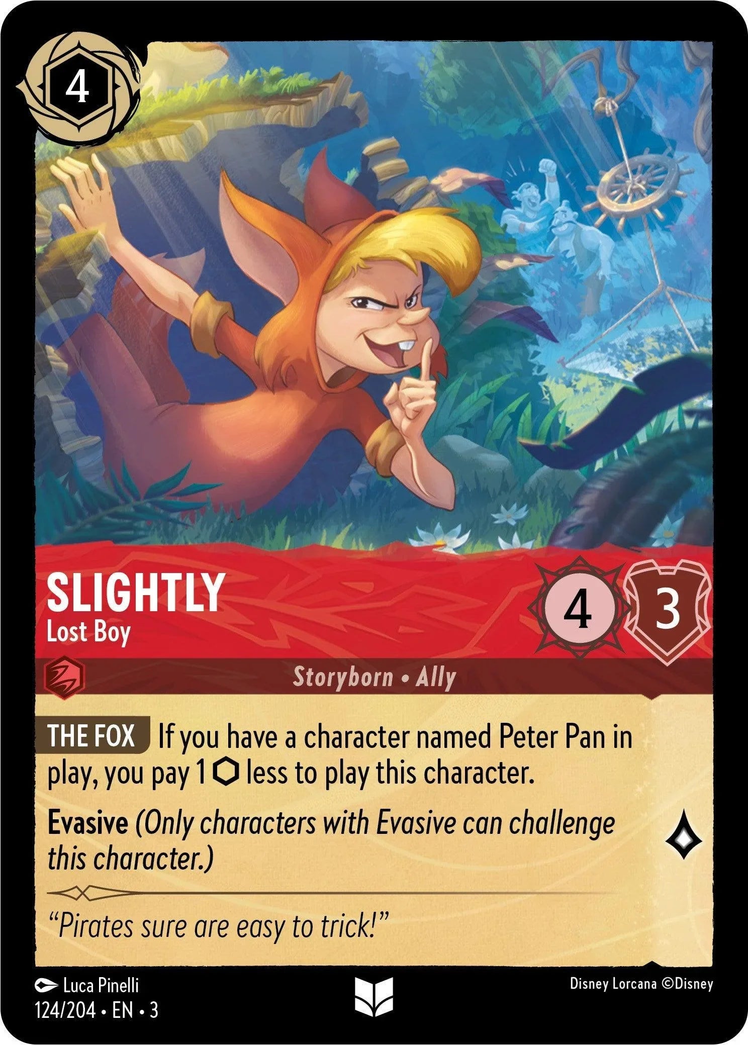  Slightly - Lost Boy (124/204) [Into the Inklands] - Trading Card World