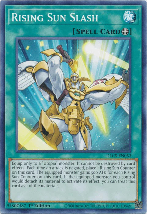 1st Edition, Common, Dragons of Legend: The Complete Series, Equip Spell, Spell Rising Sun Slash [DLCS-EN053] Common - Trading Card World